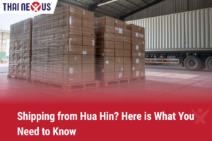 Packages inside a warehouse in Hua Hin, Ready to be shipped overseas